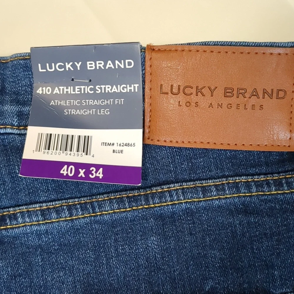 NWT Lucky Brand 410 Athletic Straight Stretch Jean Sz 40 x 34